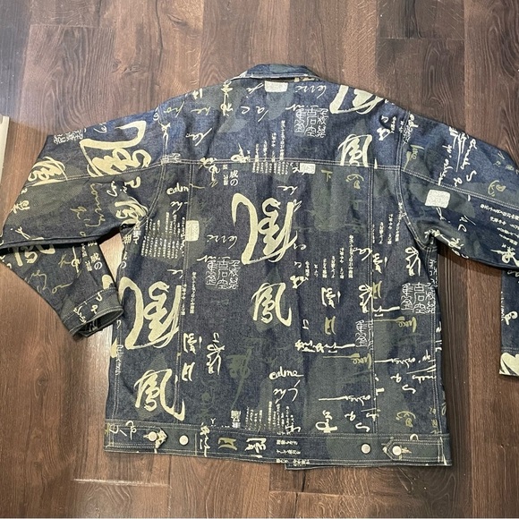 Denim Jacket Size Large Y2K Men’s Vintage. 1990s 2000s Hip Hop Jean Jacket - Picture 2 of 6